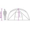 vidaXL Tenda Familiare Cabina per 6 Persone Verde Impermeabile