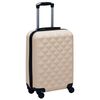 vidaXL Set Valigie Trolley a Custodia Rigida 2 pz Oro in ABS