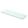 vidaXL Pannello Mensola in Vetro Trasparente 60x15 cm