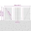 vidaXL Palo della recinzione Grigio 10 x 1,6 m (rete 16 x 16 mm)