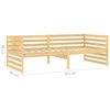 vidaXL Divano Letto con Materasso 90x200 cm Legno Massello di Pino