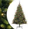 vidaXL Albero di Natale Artificiale a Cerniera con 300 LED Verde