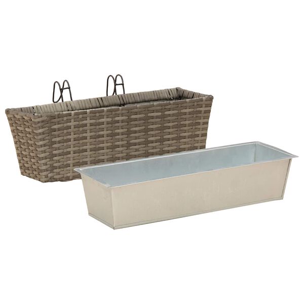 vidaXL Ringhiera Metallo