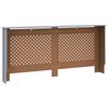 vidaXL Copertura per Radiatore Antracite 172x19x81 cm in MDF