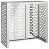 vidaXL Copertura per condizionatore d'aria Argento 110 x 50 x 105 cm