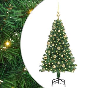 vidaXL Albero di Natale artificiale con 150 LED Verde 120 cm