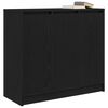 vidaXL Credenza Rovere Nero 85x34x76 cm in Legno Multistrato