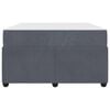 vidaXL Struttura del letto Grigio scuro 120 x 190 cm Tessuto