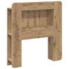 vidaXL Testata del letto Rovere Artigianale 80 cm Legno ingegnerizzato