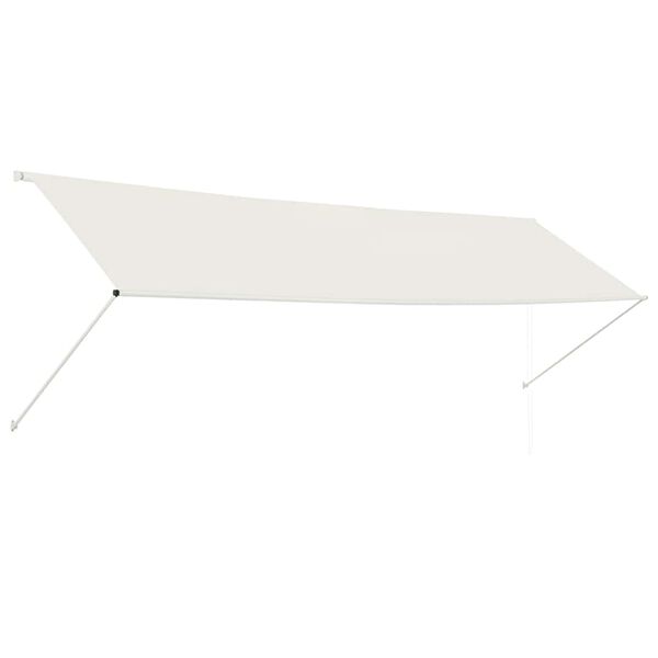 vidaXL Tenda da Sole Retrattile 400x150 cm Crema