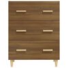 vidaXL Credenza Rovere Marrone 70x34x90 cm in Legno Multistrato