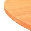 vidaXL Piano Tavolo Rotondo Marrone Cera Ø80x2,5cm Legno Massello Pino