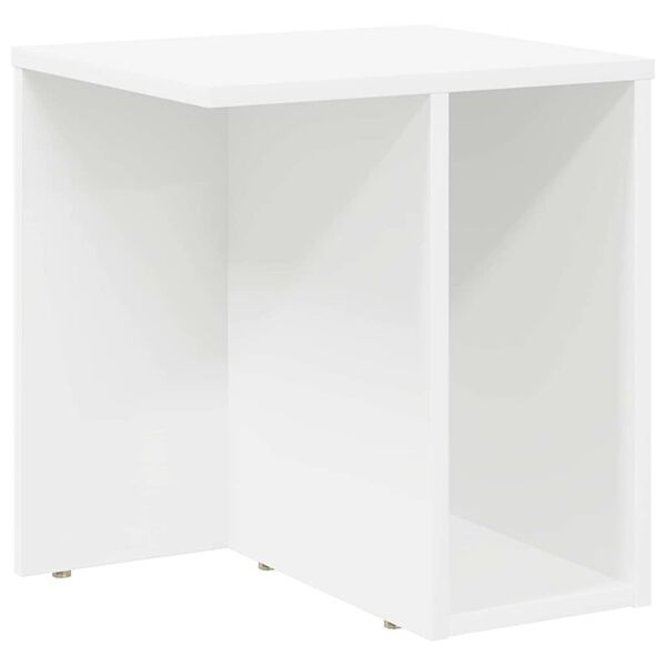 vidaXL Tavolino Bianco 37 x 32 x 40 cm Legno multistrato