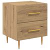 vidaXL Armadio da Notte Rovere artigianale 40 x 35 x 47,5 cm