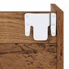 vidaXL Mobile per scarpe 2 pcs Legno vecchio 60 x 18 x 90 cm