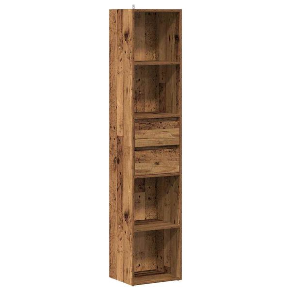 vidaXL Libreria Legno Antico 36x30x171 cm in Legno Multistrato