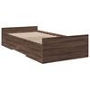 vidaXL Giroletto Cassetti Rovere Marrone 75x190 cm Legno Multistrato