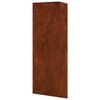 vidaXL Fioriere da Giardino 2 pz Triangolari 30x26x75cm Acciaio Corten