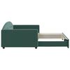 vidaXL Divano Letto con Letto Estraibile Verde Scuro 100x200cm Velluto