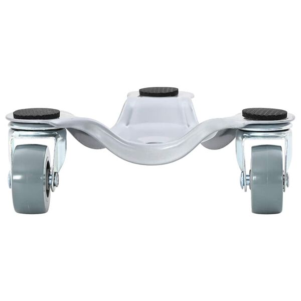 vidaXL Ruote per mobili 4 pz 16x14,5x5,5 cm Acciaio 180 kg