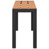 vidaXL Panchina da giardino Marrone 100 x 28 x 45cm Acciaio