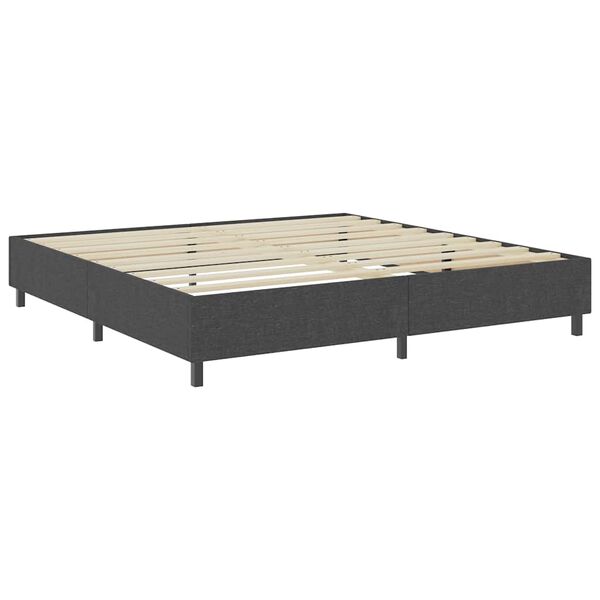 vidaXL Letto a Molle Grigio in Tessuto 200x200 cm