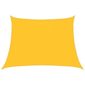 vidaXL Vela Parasole 160 g/m&sup2; Trapezio Giallo 4/5x3 m in HDPE