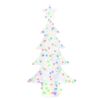 vidaXL Albero di Natale con 160 LED Multicolore 150 cm Acrilico