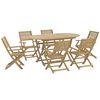 vidaXL Set da Pranzo da Giardino 7 pz in Legno Massello di Acacia