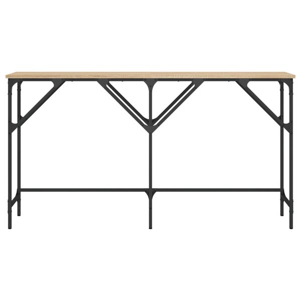 vidaXL Tavolo Consolle Rovere Sonoma 140x29x75 cm in Legno Multistrato