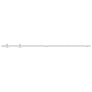 vidaXL Kit Mini Anta Scorrevole in Acciaio al Carbonio Bianco 183 cm