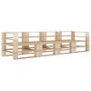 vidaXL Divano da Giardino a Pallet 4 Posti in Legno