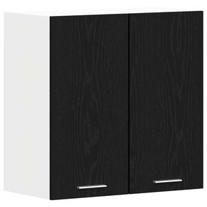 vidaXL Armadio pensile Lyon Rovere Nero 60 x 31 x 60 cm