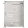 vidaXL Cancello da giardino 100x120 cm in acciaio inox