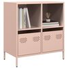 vidaXL Credenza Rosa 68x39x73,5 cm in Acciaio Laminato a Freddo