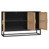 vidaXL Credenza Nera 105x30x65 cm in Legno Multistrato