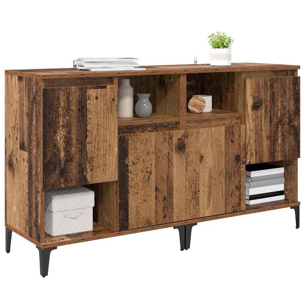 vidaXL Sideboards 2 pcs Legno vecchio 60 x 35 x 70 cm
