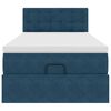 vidaXL Struttura Letto Pouf con Materasso 100x200 cm Velluto
