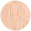 vidaXL Piano per Tavolo &Oslash;90x4 cm Rotondo in Legno Massello di Faggio