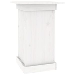vidaXL Portafiori bianco 40x40x60 cm in Legno Massello di Pino