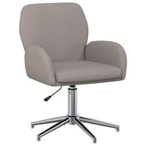 vidaXL Sedia da scrivania girevole Tessuto 54 x 58 x 90 cm Tortora