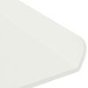 vidaXL Mensola sospesa 3 pcs Bianco 40 x 9 x 2,5 cm Acciaio