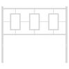vidaXL Testiera di Ricambio in Metallo Bianco 100 cm