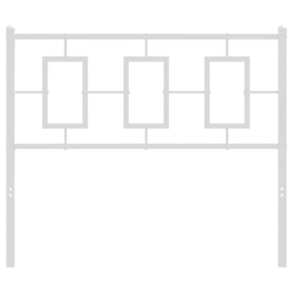 vidaXL Testiera di Ricambio in Metallo Bianco 100 cm