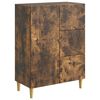 vidaXL Credenza Rovere Fumo 66 x 34,5 x 90 cm Legno ingegnerizzato