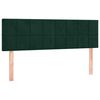 vidaXL Giroletto a Molle con Materasso Verde Scuro 140x200 cm Velluto