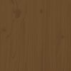 vidaXL Set Toeletta con Specchio Marrone ambra Legno Massello di Pino