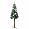 vidaXL Albero di Natale snodato con 300 LED Verde e Bianco 210 cm
