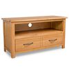 vidaXL Mobile TV 90x35x48 cm in Legno Massello di Rovere