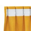 vidaXL Tende oscuranti 2 pcs Giallo senape 140 x 140 cm Velluto